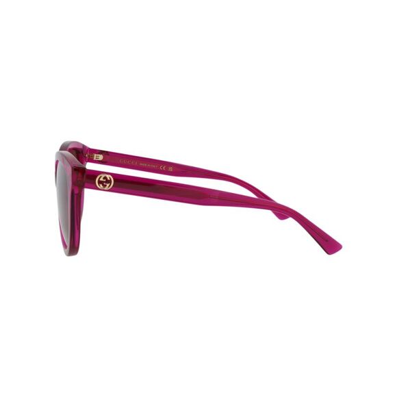Gucci Round-Frame Recycled Acetate Sunglasses Pink Womens - Picture 3 of 6